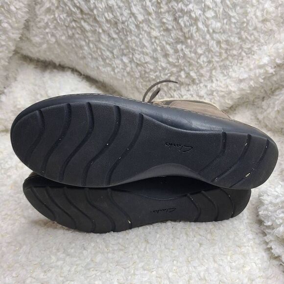 Clarks Cora Chai Lace-up Leather Ankle Boots sz‎ 11 - Picture 6 of 8